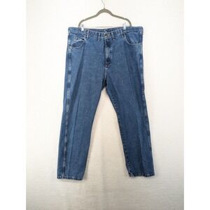 Wrangler 46x32‎ Rugged Wear Blue Jeans Quality Denim Work Pants